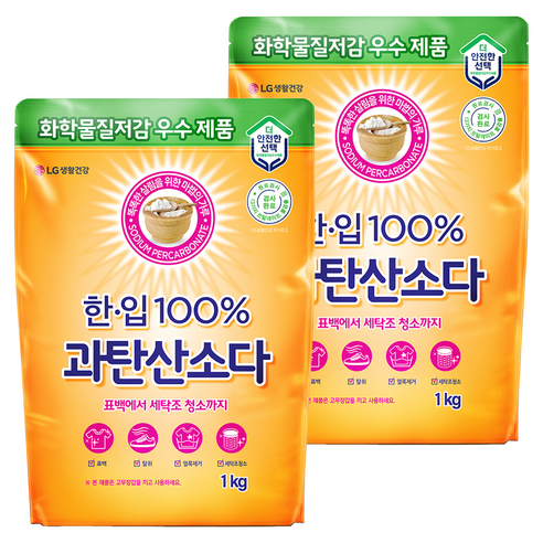 한입 100% 과탄산소다, 1kg, 2개