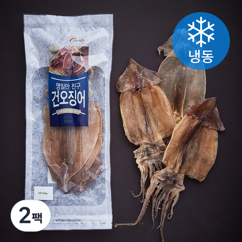 영일만친구 건오징어 (냉동), 220g(5미), 2팩