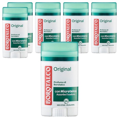 보로탈코 오리지널 스틱 데오드란트, 6개, 40ml