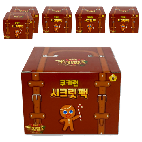 쿠키런 시크릿팩 피규어 랜덤발송, 6개