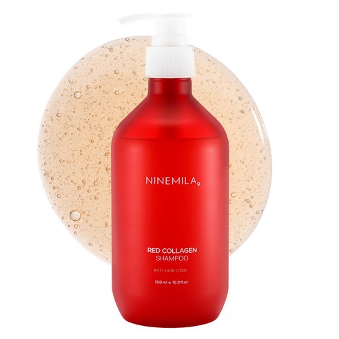 나인밀라 레드콜라겐 탈모증상완화 샴푸, 1개, 500ml