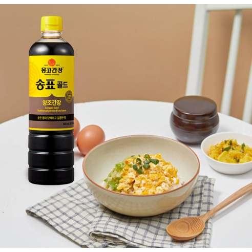 황금빛 숙성이 빚어낸 깊은 풍미, 몽고간장 송표골드