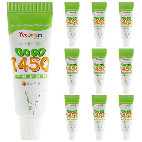 예꼬맘 아동용 고고 불소 1450 어린이 치약, 1개, 60g