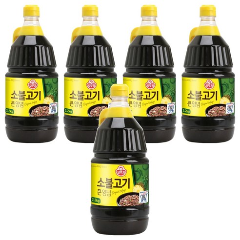 오뚜기 소불고기 큰양념, 2.1kg, 5개