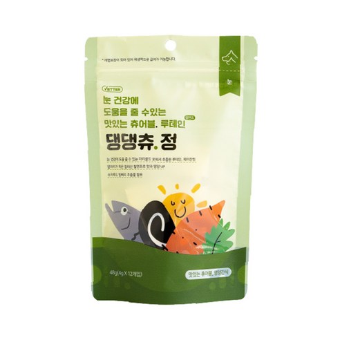 베터 댕댕츄정 강아지 장 영양제간식 12p, 칠면조, 1개