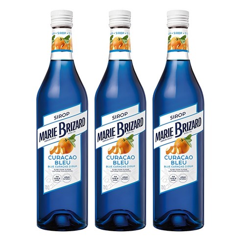 마리브리자드 블루큐라소 시럽, 700ml, 3개