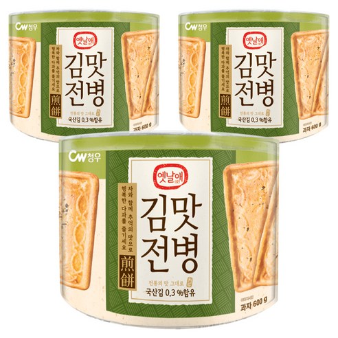 청우 김맛전병, 3개, 600g