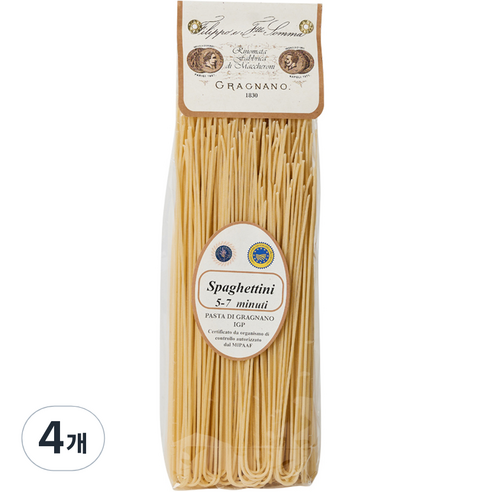 필리포솜마 그라냐노 파스타 스파게티니, 500g, 4개
