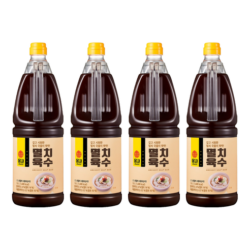 몽고식품 멸치육수, 1.8L, 4개
