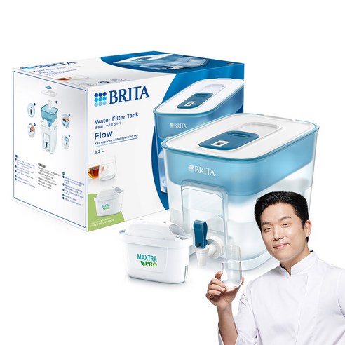브리타 8.2L+한국형 필터1개 기본구성 플로우 정수기 고객직접설치, Flow