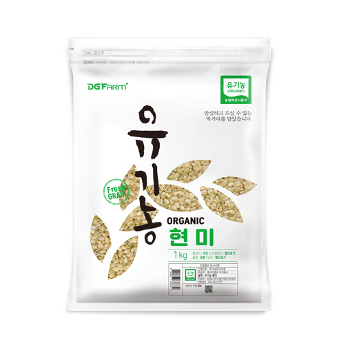 대구농산 유기농 현미, 1kg, 2개