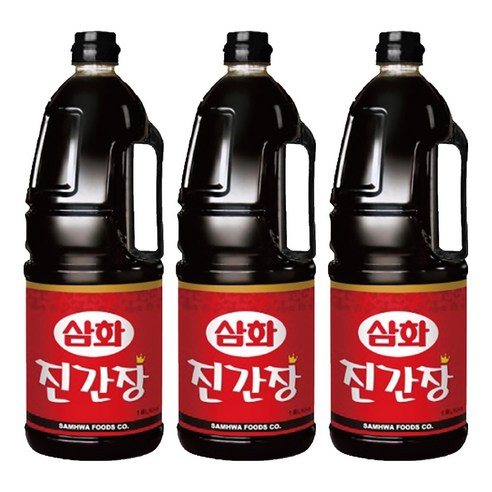 삼화식품 진간장, 1.8L, 3개