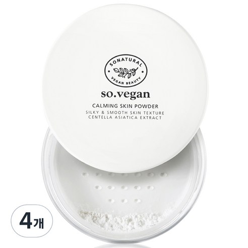 쏘내추럴 카밍 코튼 스킨 파우더 8g, 4개