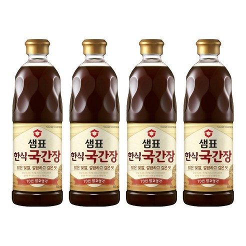 샘표 한식국간장, 860ml, 4개