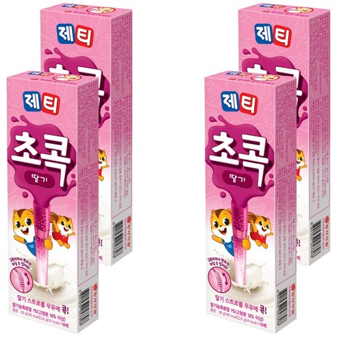 제티 초콕 딸기맛, 3.6g, 10개입, 4개