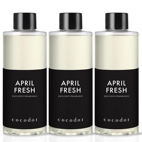 코코도르 디퓨저 리필액, 에이프릴프레쉬, 200ml, 3개
