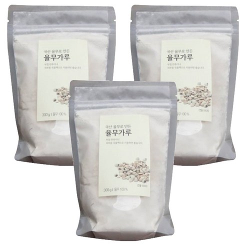 청오건강 율무 가루, 300g, 3개
