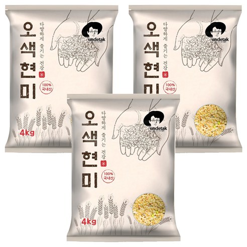 엉클탁 오색현미, 4kg, 3개