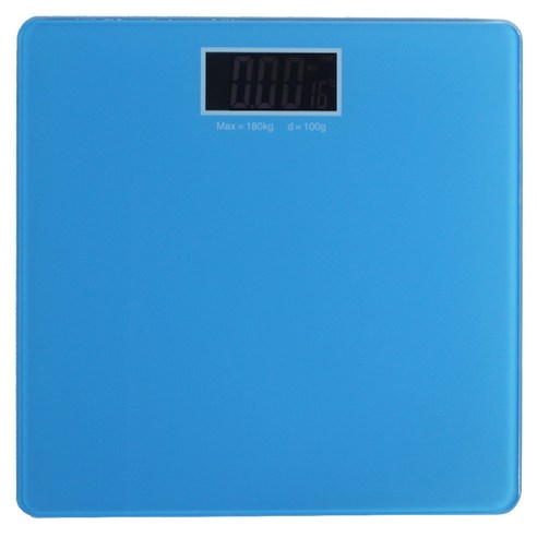 노바코퍼레이션 백라이트 사각 체중계, 블루, 1개