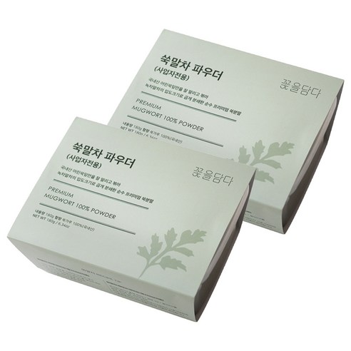 꽃을담다 쑥말차 파우더, 180g, 1개입, 2개