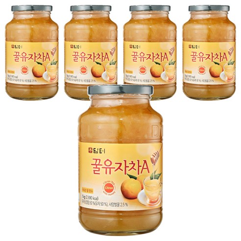 담터 꿀유자차A, 1kg, 1개입, 5개