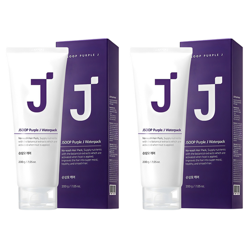 제이숲 퍼플제이 단백질 노워시 헤어팩 트리트먼트, 200ml, 2개