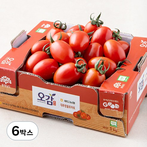 세도농협 GAP 인증 대추방울토마토, 1kg, 6박스