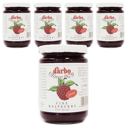 다보 라즈베리잼, 450g, 5개