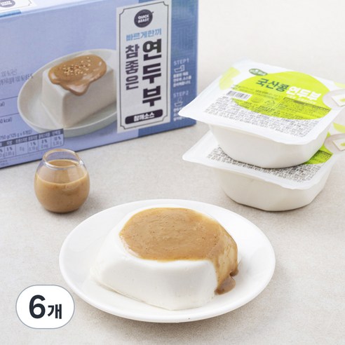 맑은물에 빠르게한끼 참좋은연두부 참깨소스 6p, 804g, 6개