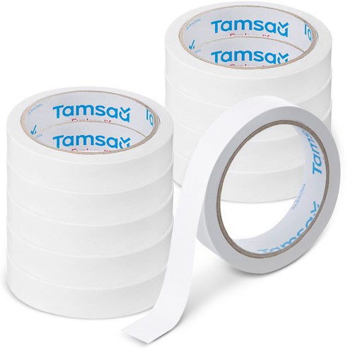 코멧 고점도 반투명 양면테이프 20mm x 12m, 화이트, 10개