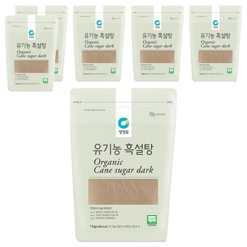 청정원 흑설탕, 1kg, 6개