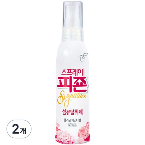스프레이 피죤 섬유탈취제 강력탈취 시그니처, 80ml, 2개, 플라워 페스티벌향