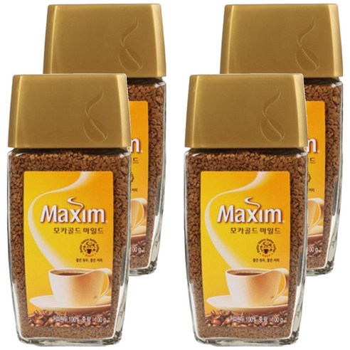 맥심 모카골드 마일드 원두커피믹스, 100g, 1개입, 4개