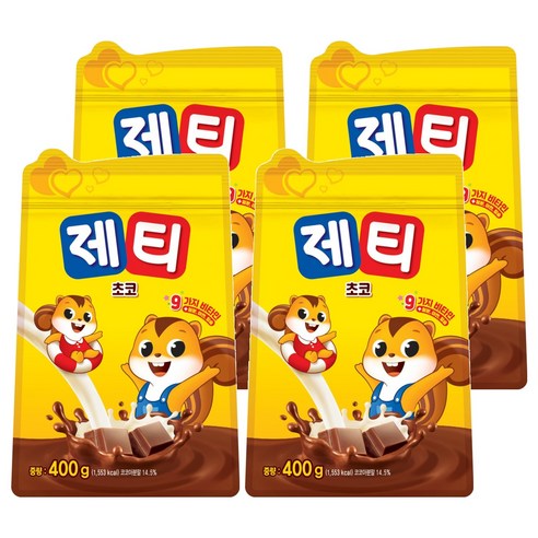 제티 쵸코렛맛 분말, 400g, 1개입, 4개