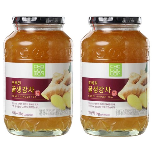 초록원 꿀생강차, 1kg, 1개입, 2개