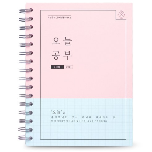 리훈 오늘공부 6개월 수험생용 스터디플래너, 핑크
