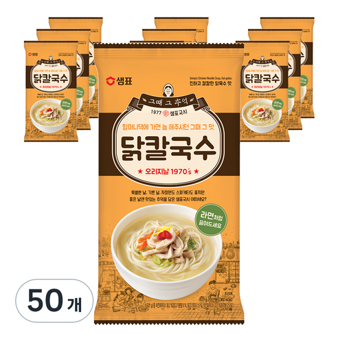 샘표 닭칼국수, 101g, 50개