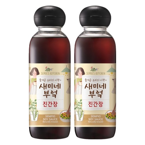 샘표 새미네부엌 진간장, 450ml, 2개