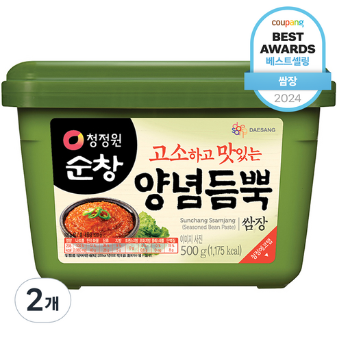 청정원순창 양념듬뿍 쌈장, 500g, 2개