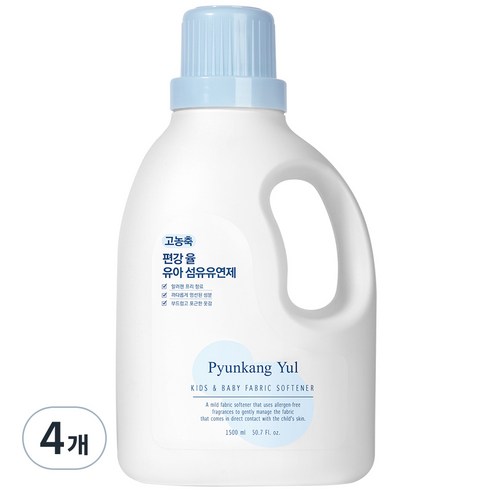 편강율 고농축 유아 섬유유연제, 4개, 1.5L