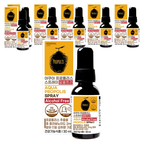 제너럴라이프 아쿠아 프로폴리스 스프레이, 30ml, 7개