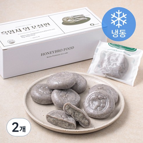 허니브로푸드 흑임자 앙꼬절편 (냉동), 50g, 8개입, 2개