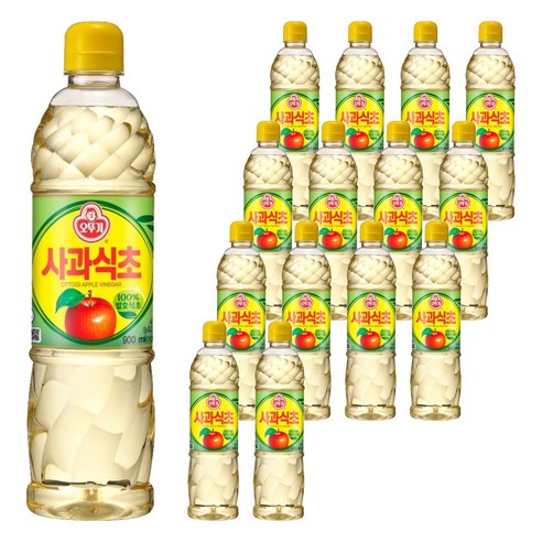 오뚜기 사과식초, 900ml, 15개