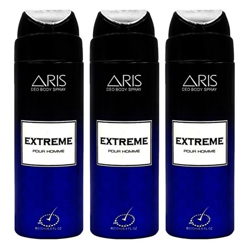 아리스 데오 바디 스프레이 익스트림, 3개, 200ml