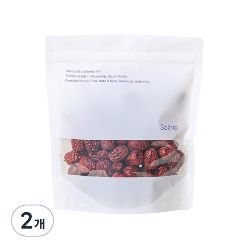솔닙 경북 청도 2024년산 특초 건대추, 300g, 2개