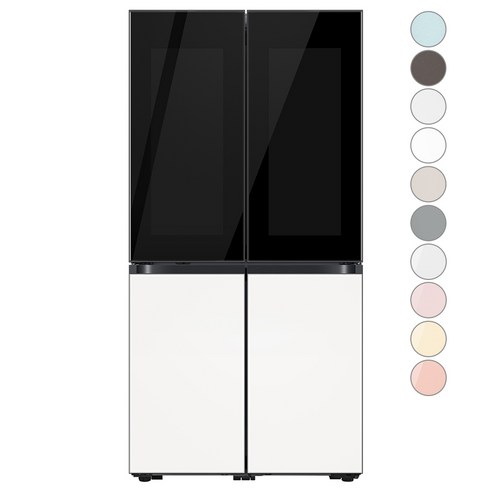 [색상선택형] 삼성전자 비스포크 정수기 4도어 냉장고 825L 방문설치, RF85C98Y2AP