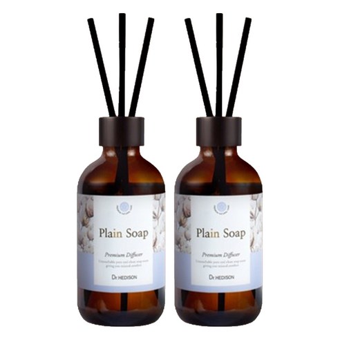 닥터헤디슨 프리미엄 디퓨저 플레인 솝, 200ml, 2개