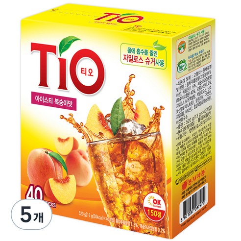 티오 아이스티 복숭아맛, 13g, 200개입