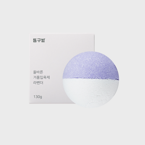 동구밭 올바른 거품입욕제 라벤더, 130g, 3개