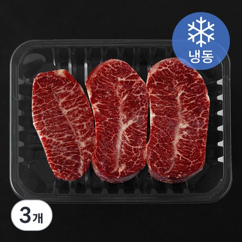 호주산 우부채살 슬라이스 (냉동), 3개, 500g